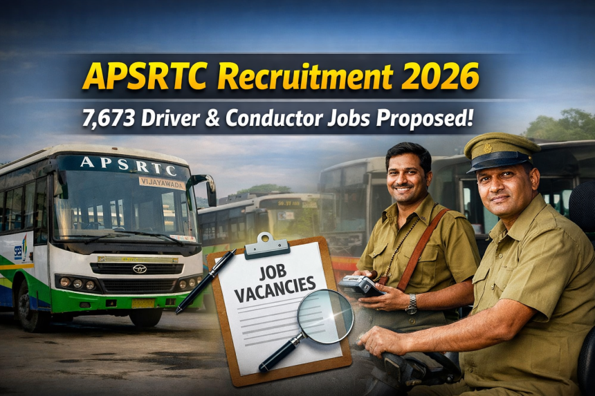 APSRTC Notification 2026 for 7673 posts